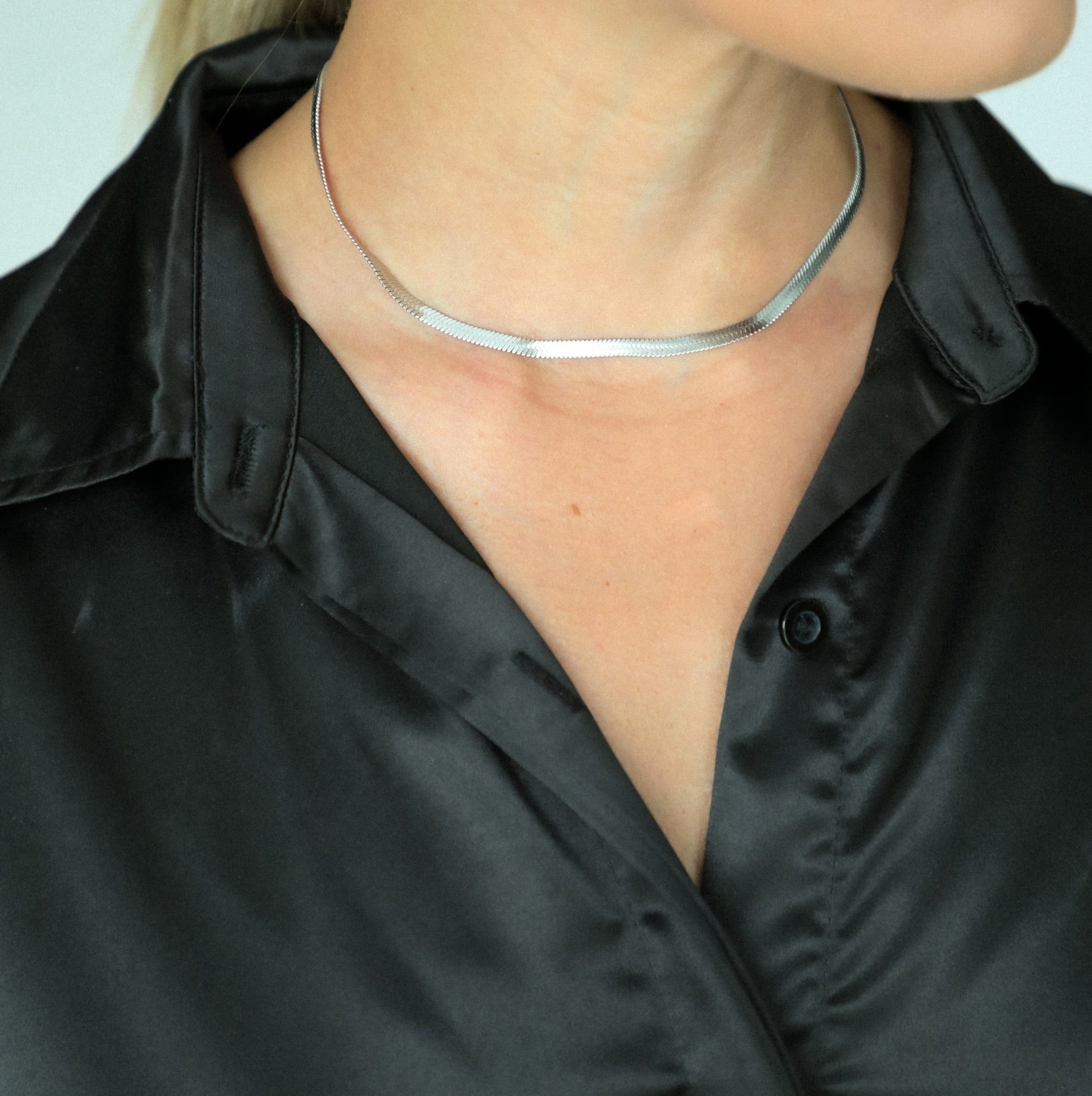 Elisa Herringbone Silver Multi Strand Necklace in Platinum Drusy | Kendra  Scott